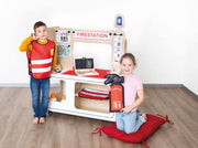 Beleduc - TWIN - STATION "FIRE BRIGADE & POLICE" Toys & Games