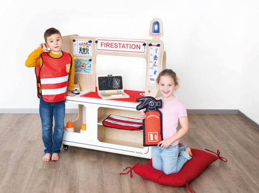 Beleduc - TWIN - STATION "FIRE BRIGADE & POLICE" Toys & Games