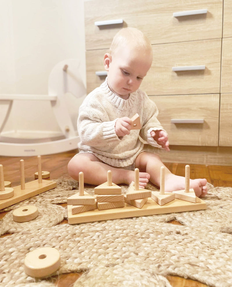 Beleduc - WOODEN GEOMETRIC GAME Toys & Games