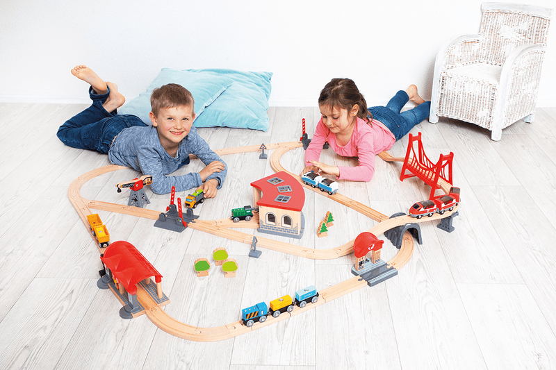 Beleduc - Xxl Railway Set Toys & Games