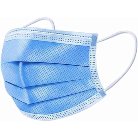 Belmonda - Face Mask Earloop BLUE 50pcs/box Disposible Health & Beauty