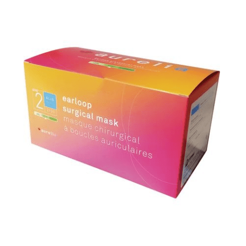 Belmonda - Masque Procédural à boucles auriculaires/Face Mask Earloop Blue 50PK/Aurelia Box Health & Beauty