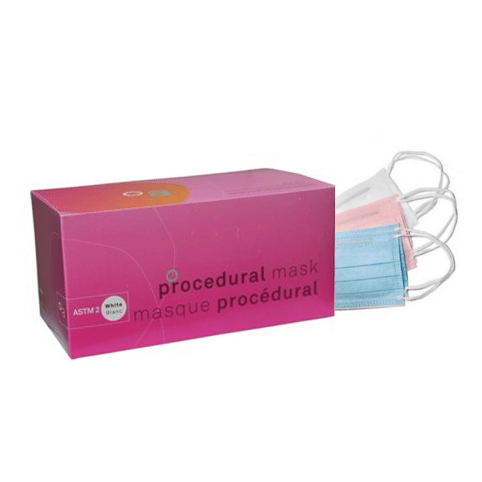 Belmonda - Masque Procédural à boucles auriculaires/Face Mask Earloop Pink 50PK/Box Aurelia Health & Beauty