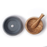 BERARD - Mortar Millenari Grey D20x11 cm with Cotton Bag D20x11 cm with Cotton Bag Home & Kitchen
