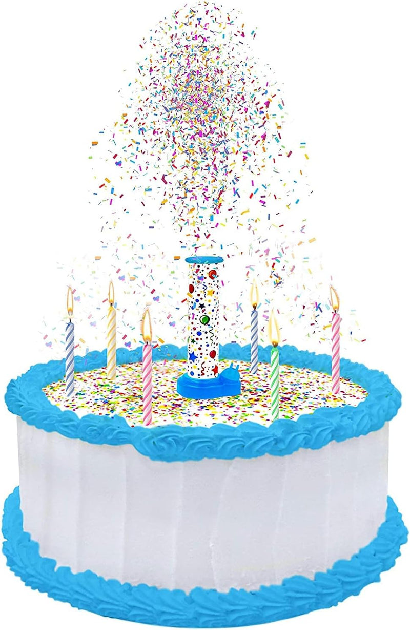 Party Popper Cake Topper decorating a cake