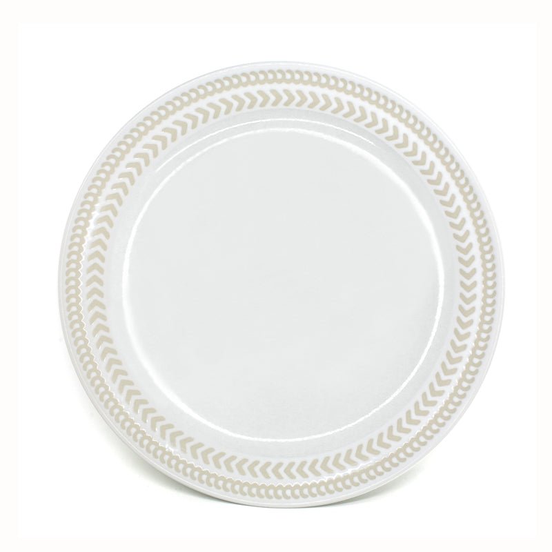 BIA - BATIK Ceramic Dinner Plate Home & Kitchen White