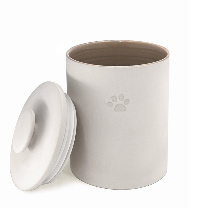 BIA - PAWS CAFÉ Pet Treat Canister Home & Kitchen Taupe