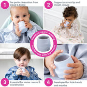 Bibado - Sippit™ Silicone Trainer Cup 2 - Pack Mother & Baby Mist