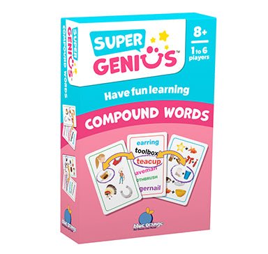 Blue Orange - Super Genius Compound Words Games & Toys
