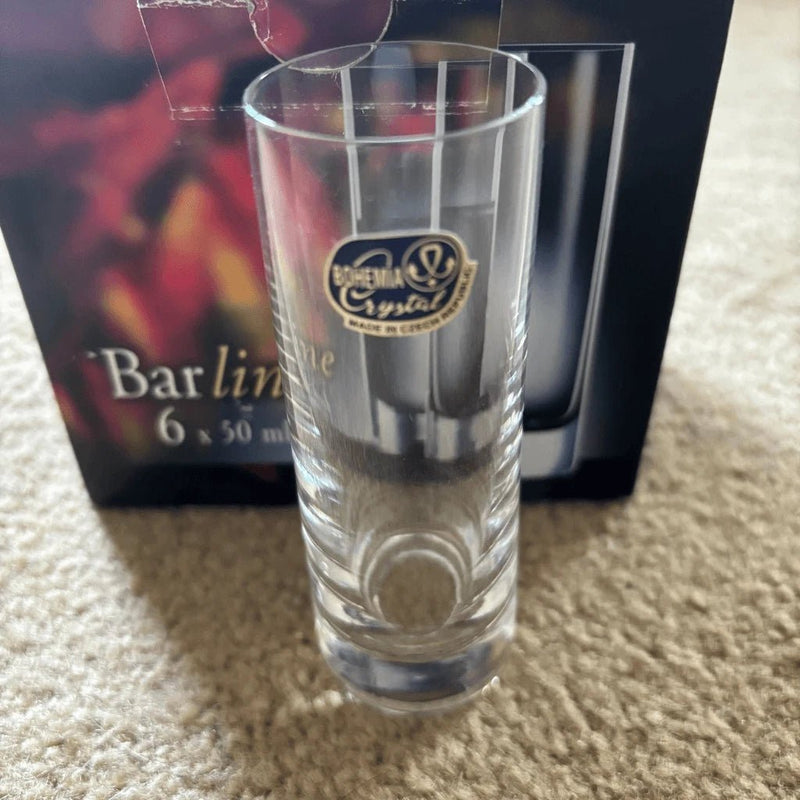 Bohemia Crystal - Barline Vodka Glass (Set of 6) 50ml Home & Kitchen