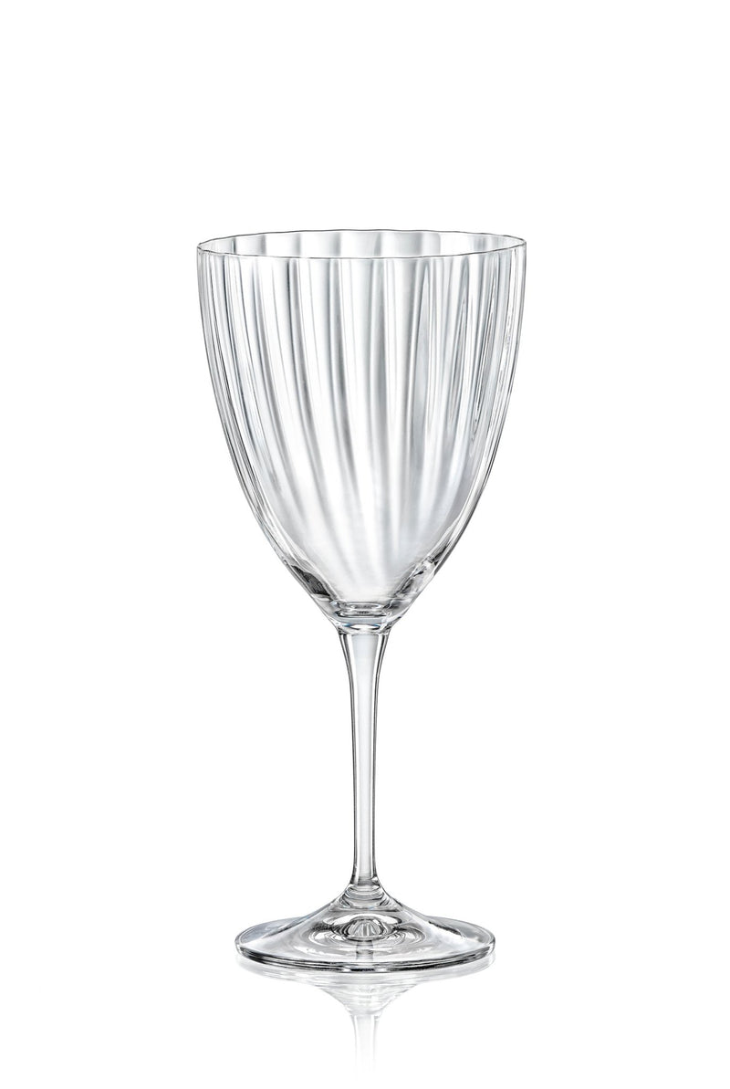 Bohemia Crystal - Kate Optic Wine 400ml x6 Home & Kitchen