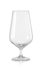 Bohemia Crystal - Sandra Footed Beer / Water Glass Home & Kitchen
