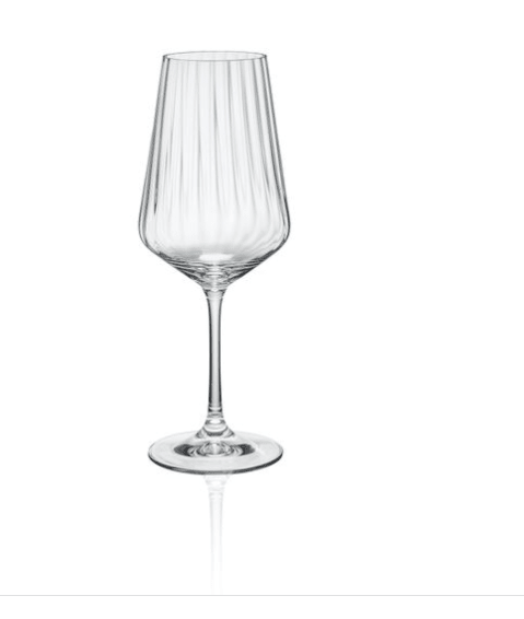 Bohemia Crystal - Sandra Optic Wine 450ml x6 Home & Kitchen