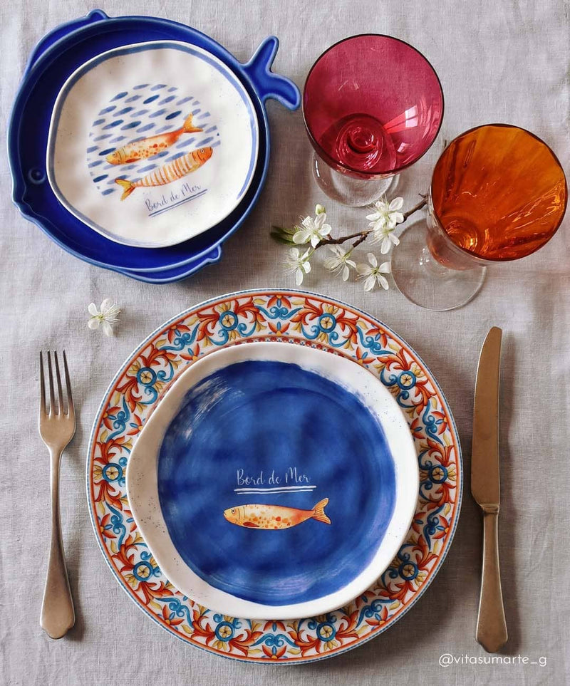 Easy Life - BORD DE MER - (8.5) Side Plate - Blue | 21 cm
