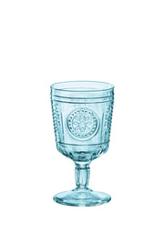 Bormioli Rocco - Romantic Light Blue Wine/Water x4 - 320ml Home & Kitchen