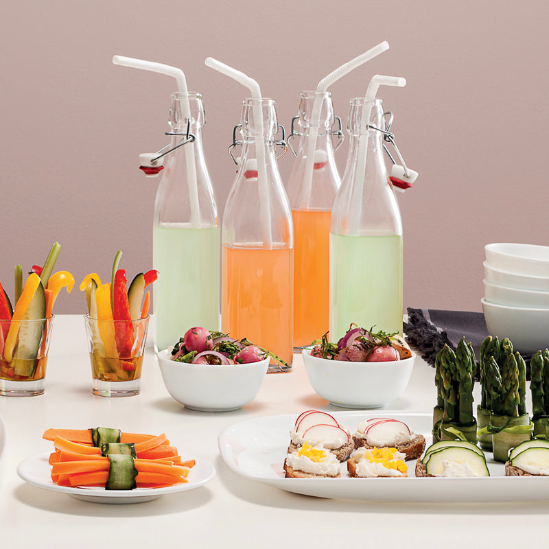 Bormioli Rocco Swing clear 250 mL bottle; sold as set of 2