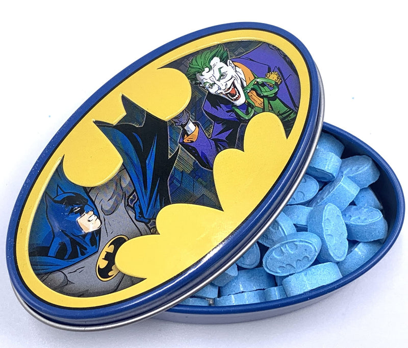 Boston America - Batman Nemesis - Sour Blue Raspberry Candy TIN Food & Candy