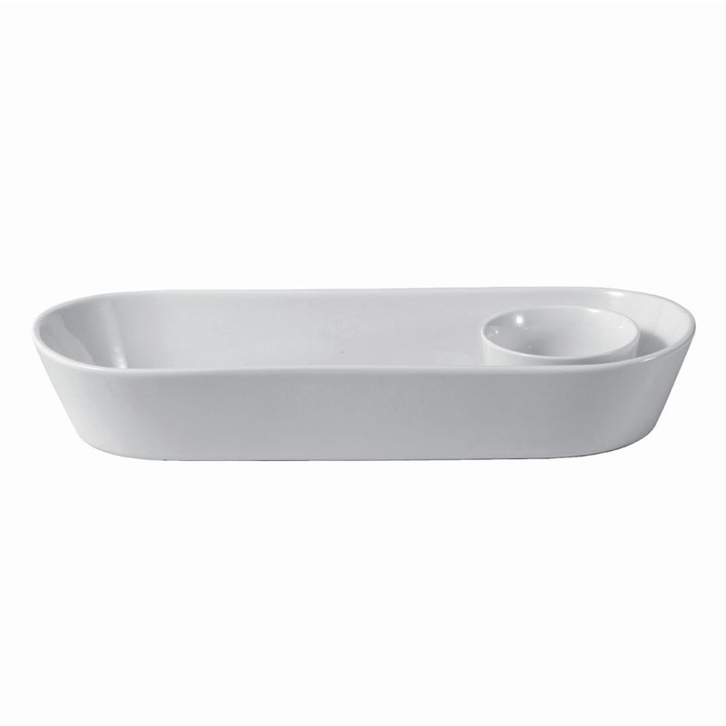 BOWRING - ZAHARA - 2pc Chip & Dip Boat | 40 cm / 15.8 in Home & Kitchen