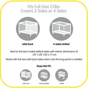BreathableBaby - Mesh Liner for Cribs and Playards, Classic and Deluxe Styles Mother & Baby Owl Fun Gray