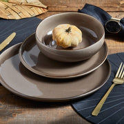 Brilliant - 12PC DINNERSET - BRONZE PEARL Home & Kitchen