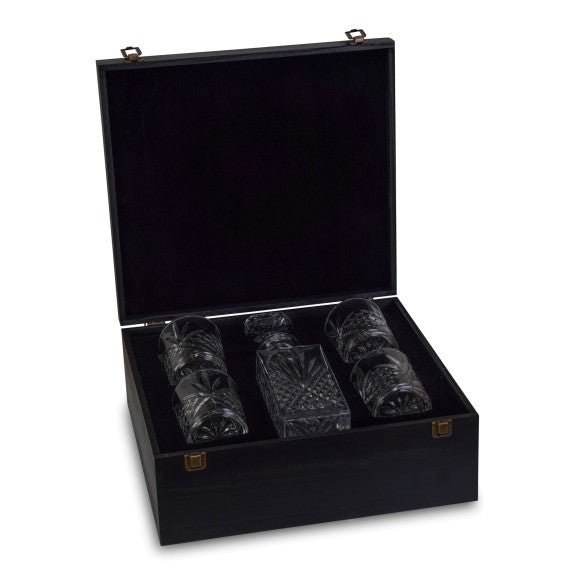 Brilliant - ASHFORD 5PC WHISKY SET IN WOOD BOX Home & Kitchen