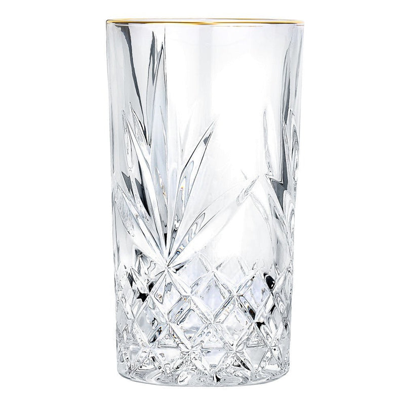Brilliant - ASHFORD GOLD HIGHBALL 320ML S/4 Home & Kitchen