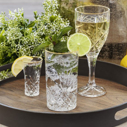 Brilliant - ASHFORD GOLD HIGHBALL 320ML S/4 Home & Kitchen