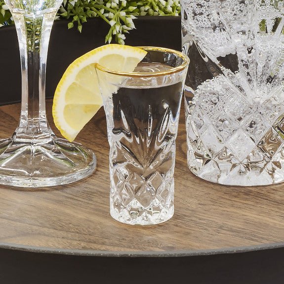 Brilliant - ASHFORD GOLD SHOT GLASS 60ML S/4 Home & Kitchen