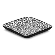 Brilliant - BLACK DAISY SQUARE PLATE 12X12CM Home & Kitchen
