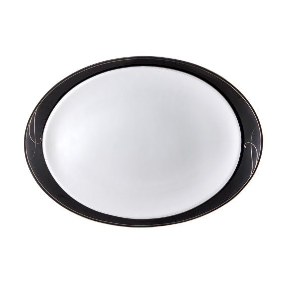 Brilliant - BLACK ELEGANCE PLATTER 14" Home & Kitchen