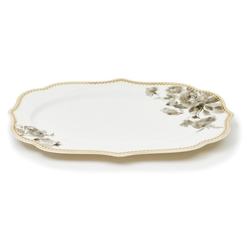 Brilliant - BLACK ROSE PLATTER 14" Home & Kitchen