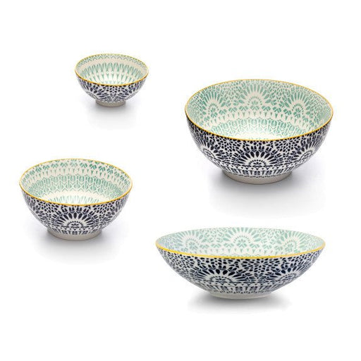 Brilliant - BOWL PAISLEY BLEU POKE BOWL 21CM Home & Kitchen