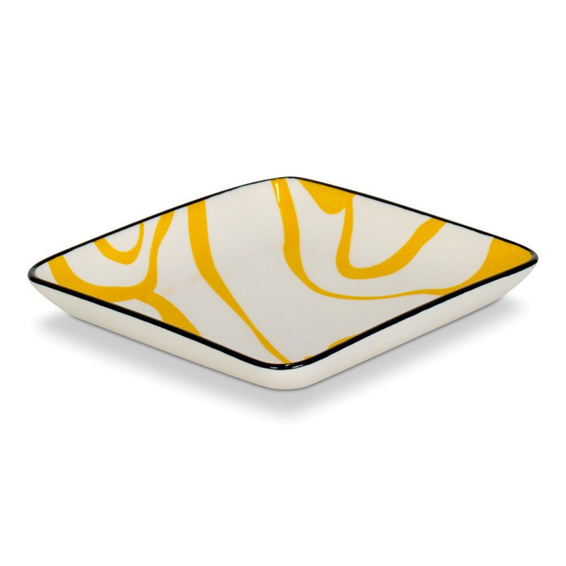 Brilliant - CHEVRON BISCOTTI SQUARE PLATE 12CM Home & Kitchen