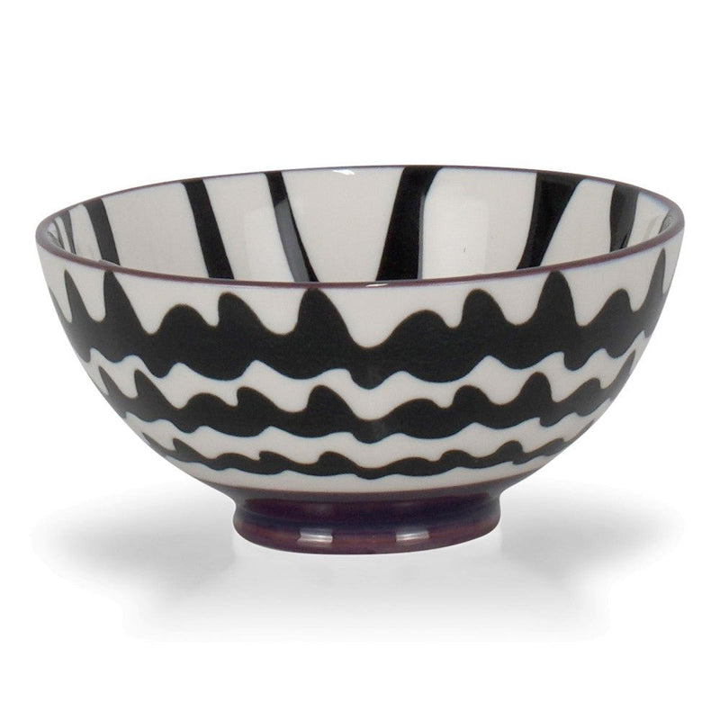 Brilliant - CHEVRON BLACK BOWL 10CM Home & Kitchen