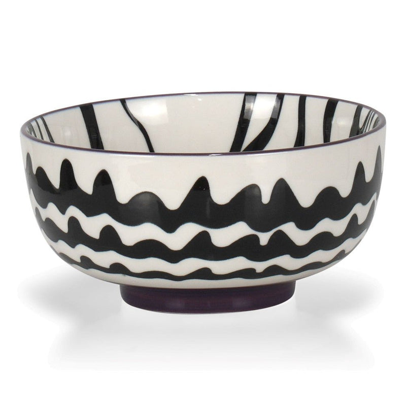 Brilliant - CHEVRON BLACK BOWL 14CM Home & Kitchen