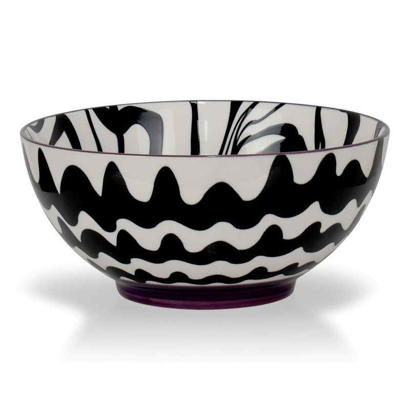 Brilliant - CHEVRON BLACK BOWL 20CM Home & Kitchen