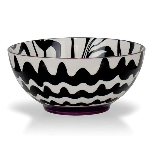 Brilliant - CHEVRON BLACK BOWL 20CM Home & Kitchen