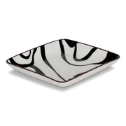 Brilliant - CHEVRON BLACK SQUARE PLATE 12CM Home & Kitchen