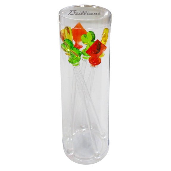 Brilliant - COCKTAIL STIRRERS - POKER S/6 Home & Kitchen