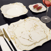 Brilliant - CREAM MARBLE BOWL 9" Home & Kitchen