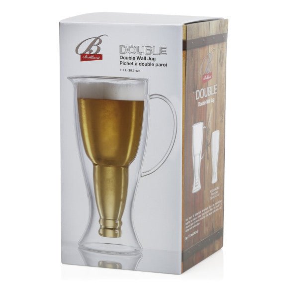 Brilliant - DOUBLE DOUBLE BEER JUG 1.25L Home & Kitchen