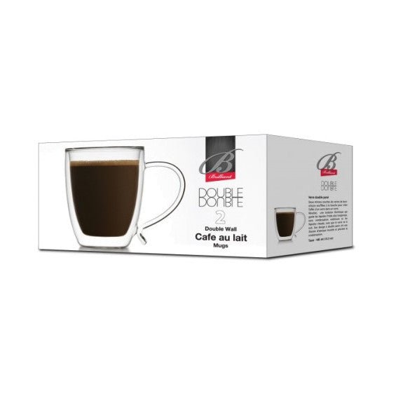 Brilliant - DOUBLE DOUBLE CAFÉ AU LAIT 400ML S/2 Home & Kitchen