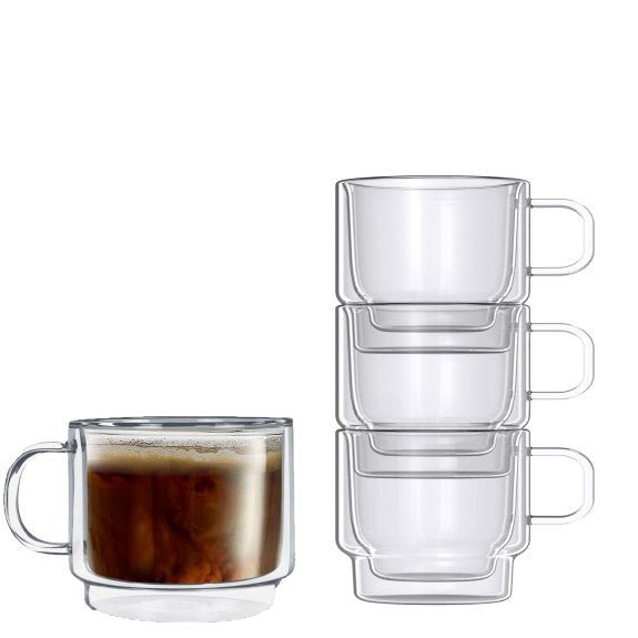 Brilliant - DOUBLE DOUBLE EMPILABLE BREAKFAST CUP 450 ML Home & Kitchen