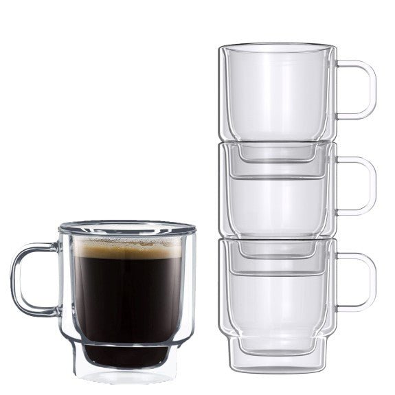 Brilliant - DOUBLE DOUBLE EMPILABLE ESPRESSE CUP 100ML Home & Kitchen