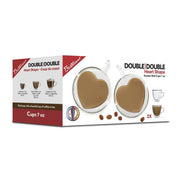 Brilliant - DOUBLE DOUBLE HEART TEA CUP 125ML S/2 Home & Kitchen