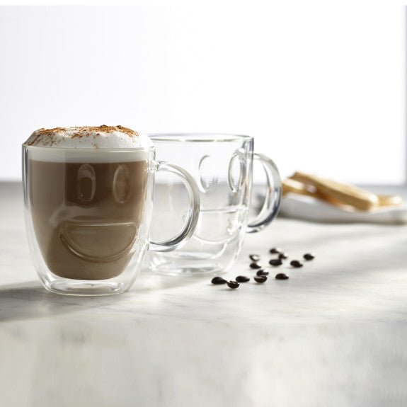 Brilliant - DOUBLE DOUBLE SMILEY CUP 350ML S/2 Home & Kitchen
