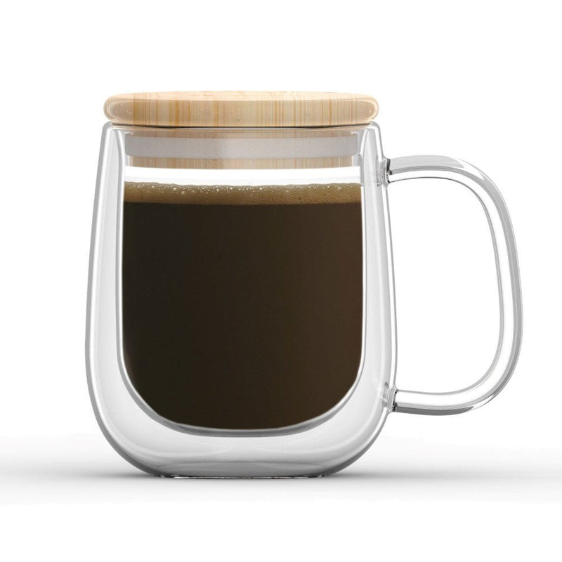 Brilliant - DOUBLE WALL MUG 350ML W.LID EA. Home & Kitchen