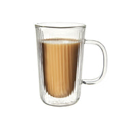 Brilliant - DOUBLE WALL - RIBBED MUG 350ML SET/2 Home & Kitchen