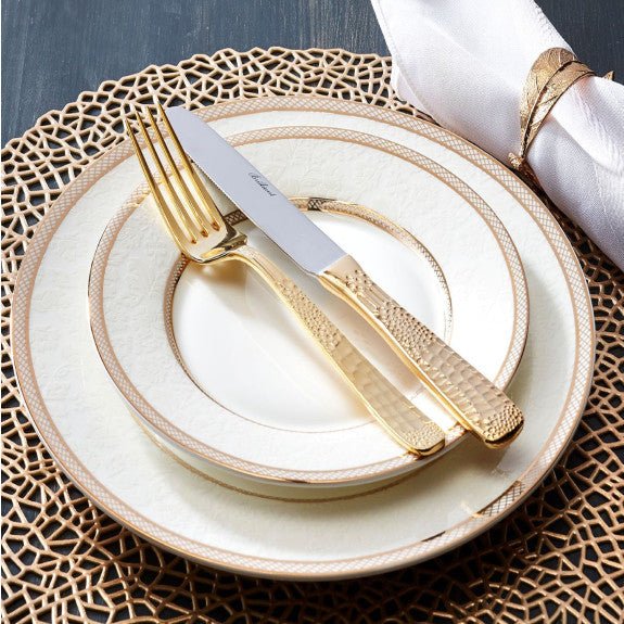 Brilliant - FLORAL LACE GOLD BOWL 22 CM Home & Kitchen