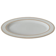 Brilliant - FLORAL LACE GOLD OVAL PLATTER 14" Home & Kitchen